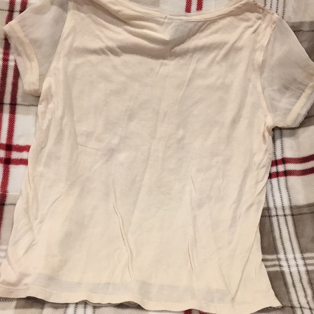 Gorgeous Rainbow Sequin Top Holiday Dazzler H&M Size XS NWT raw edge sleeves - Picture 16 of 16